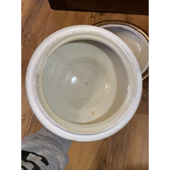 VTG Satsuma Hand Painted Decorated Moriage & Gilt Geishas Covered Footed Dish - Picture 6 of 16